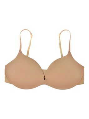 Pepper Wireless Nude T-Shirt Bra Size 38B Padded Everyday Comfort Seamless